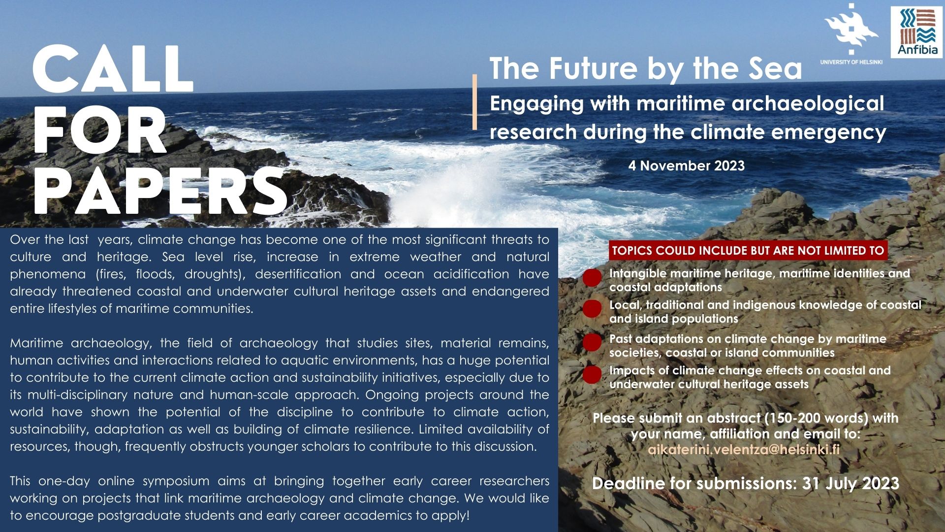 The Future by the Sea: Engaging with maritime archaeological research during the climate emergency